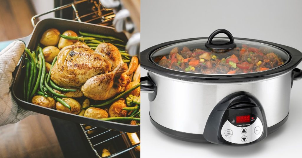 Slow cooking in an oven vs slow cooking in a crockpot